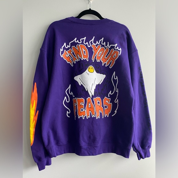 Send It Society Purple Overnight Crewneck - Picture 2 of 2